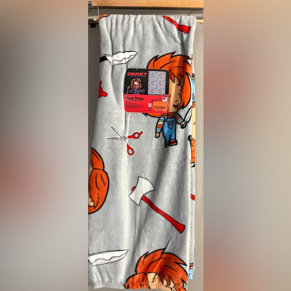 Chucky Halloween blanket soft plush throw